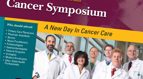 Cover of healthcare symposium brochure