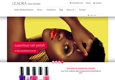 Lenora Nail Colors Website