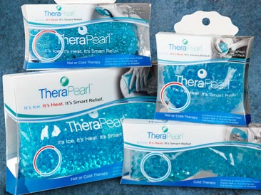 Original packaging for TheraPearl products