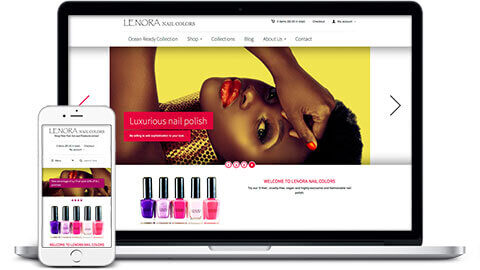 Responsive ecommerce website for beauty products