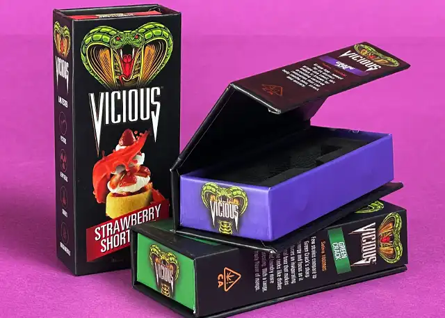 Custom rigid box for Vicious Products