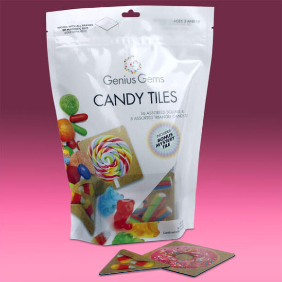 Genius Gems candy tiles stand-up pouch 