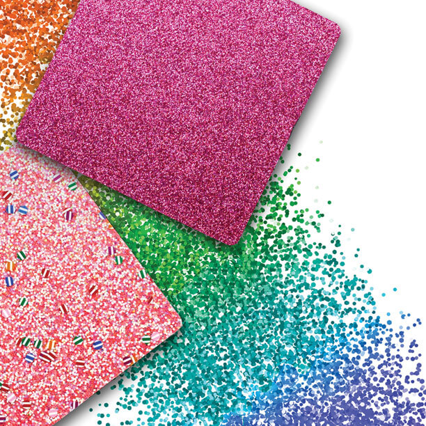 Genius Gems glitter tiles photography detail